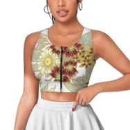 AILLOSA Activewear 3D Baskılı Desen YH-336 Askılı Kadın Atlet
