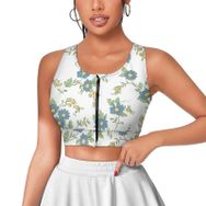 AILLOSA Activewear 3D Baskılı Desen YH-342 Askılı Kadın Atlet