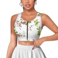 AILLOSA Activewear 3D Baskılı Desen YH-346 Askılı Kadın Atlet