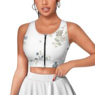 AILLOSA Activewear 3D Baskılı Desen YH-348 Askılı Kadın Atlet