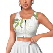 AILLOSA Activewear 3D Baskılı Desen YH-364 Askılı Kadın Atlet