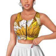 AILLOSA Activewear 3D Baskılı Desen YH-374 Askılı Kadın Atlet
