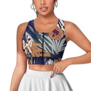 AILLOSA Activewear 3D Baskılı Desen YH-377 Askılı Kadın Atlet