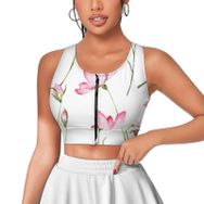 AILLOSA Activewear 3D Baskılı Desen YH-390 Askılı Kadın Atlet