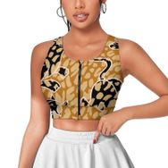 AILLOSA Activewear 3D Baskılı Desen YH-399 Askılı Kadın Atlet