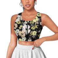 AILLOSA Activewear 3D Baskılı Desen YH-415 Askılı Kadın Atlet