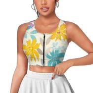 AILLOSA Activewear 3D Baskılı Desen YH-419 Askılı Kadın Atlet