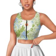 AILLOSA Activewear 3D Baskılı Desen YH-428 Askılı Kadın Atlet