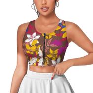 AILLOSA Activewear 3D Baskılı Desen YH-429 Askılı Kadın Atlet