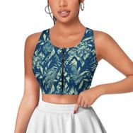 AILLOSA Activewear 3D Baskılı Desen YH-433 Askılı Kadın Atlet