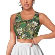 AILLOSA Activewear 3D Baskılı Desen YH-446 Askılı Kadın Atlet