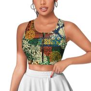 AILLOSA Activewear 3D Baskılı Desen YH-457 Askılı Kadın Atlet