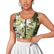 AILLOSA Activewear 3D Baskılı Desen YH-460 Askılı Kadın Atlet