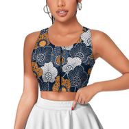 AILLOSA Activewear 3D Baskılı Desen YH-467 Askılı Kadın Atlet