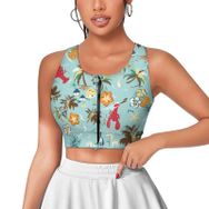 AILLOSA Activewear 3D Baskılı Desen YH-471 Askılı Kadın Atlet