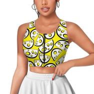 AILLOSA Activewear 3D Baskılı Desen YH-472 Askılı Kadın Atlet