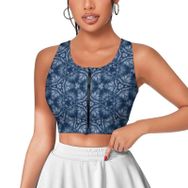 AILLOSA Activewear 3D Baskılı Desen YH-476 Askılı Kadın Atlet