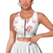AILLOSA Activewear 3D Baskılı Desen YH-477 Askılı Kadın Atlet