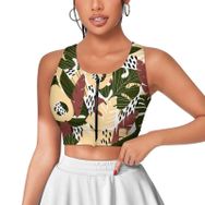 AILLOSA Activewear 3D Baskılı Desen YH-484 Askılı Kadın Atlet