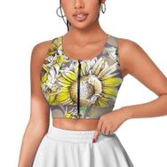 AILLOSA Activewear 3D Baskılı Desen YH-49 Askılı Kadın Atlet
