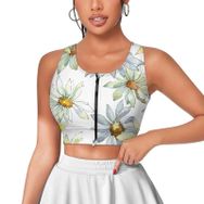 AILLOSA Activewear 3D Baskılı Desen YH-490 Askılı Kadın Atlet