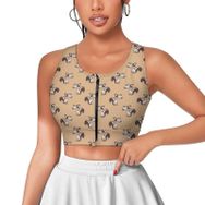 AILLOSA Activewear 3D Baskılı Desen YH-497 Askılı Kadın Atlet