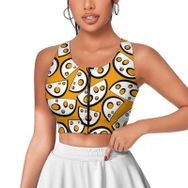 AILLOSA Activewear 3D Baskılı Desen YH-499 Askılı Kadın Atlet