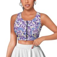 AILLOSA Activewear 3D Baskılı Desen YH-500 Askılı Kadın Atlet