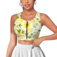 AILLOSA Activewear 3D Baskılı Desen YH-505 Askılı Kadın Atlet