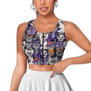 AILLOSA Activewear 3D Baskılı Desen YH-512 Askılı Kadın Atlet