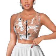 AILLOSA Activewear 3D Baskılı Desen YH-520 Askılı Kadın Atlet