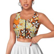 AILLOSA Activewear 3D Baskılı Desen YH-550 Askılı Kadın Atlet