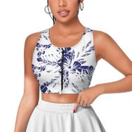 AILLOSA Activewear 3D Baskılı Desen YH-554 Askılı Kadın Atlet
