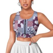 AILLOSA Activewear 3D Baskılı Desen YH-556 Askılı Kadın Atlet