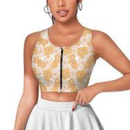 AILLOSA Activewear 3D Baskılı Desen YH-558 Askılı Kadın Atlet