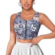 AILLOSA Activewear 3D Baskılı Desen YH-565 Askılı Kadın Atlet