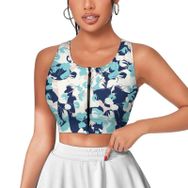 AILLOSA Activewear 3D Baskılı Desen YH-569 Askılı Kadın Atlet