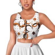 AILLOSA Activewear 3D Baskılı Desen YH-572 Askılı Kadın Atlet