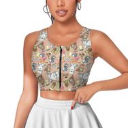 AILLOSA Activewear 3D Baskılı Desen YH-575 Askılı Kadın Atlet