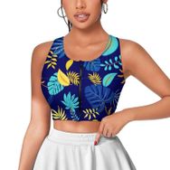 AILLOSA Activewear 3D Baskılı Desen YH-577 Askılı Kadın Atlet