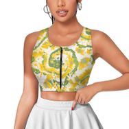 AILLOSA Activewear 3D Baskılı Desen YH-578 Askılı Kadın Atlet