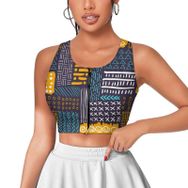 AILLOSA Activewear 3D Baskılı Desen YH-592 Askılı Kadın Atlet