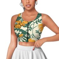 AILLOSA Activewear 3D Baskılı Desen YH-597 Askılı Kadın Atlet