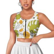 AILLOSA Activewear 3D Baskılı Desen YH-602 Askılı Kadın Atlet