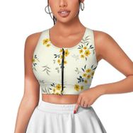 AILLOSA Activewear 3D Baskılı Desen YH-61 Askılı Kadın Atlet