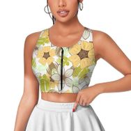 AILLOSA Activewear 3D Baskılı Desen YH-611 Askılı Kadın Atlet