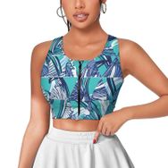 AILLOSA Activewear 3D Baskılı Desen YH-629 Askılı Kadın Atlet