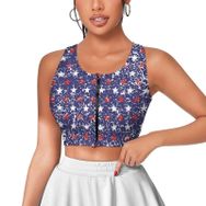 AILLOSA Activewear 3D Baskılı Desen YH-633 Askılı Kadın Atlet