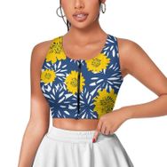 AILLOSA Activewear 3D Baskılı Desen YH-634 Askılı Kadın Atlet