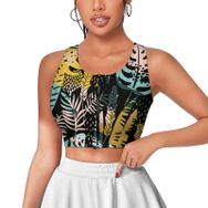 AILLOSA Activewear 3D Baskılı Desen YH-639 Askılı Kadın Atlet